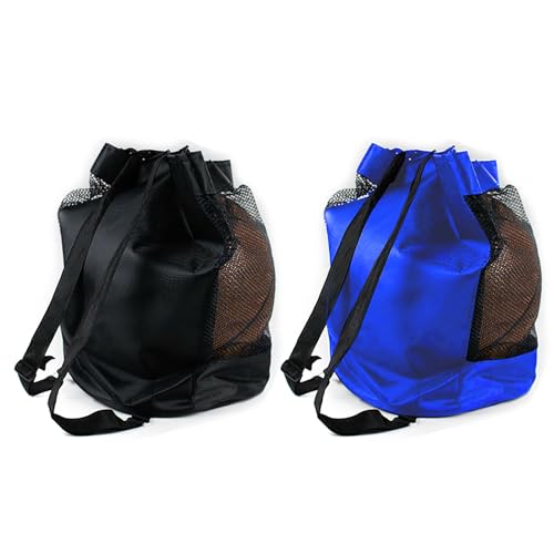 Navna Ballsack Ballnetz, Basketball Tasche Balltasche, Mehrzweck Sport Netztasche Mesh Strandtasche Gym Rucksack, Tragbares Ballnetz Für Fußball Basketball Tennis Volleyball Rugbyball von Navna