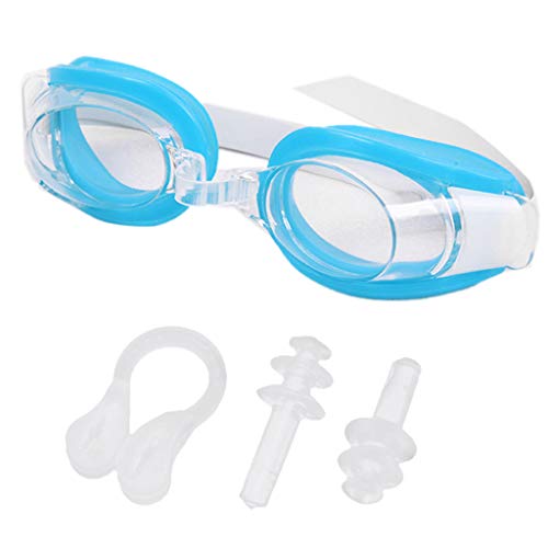 Schwimmbrille für Erwachsene, Antibeschlag-Schwimmbrille, Taucherbrille mit Nasen-Ohrstöpseln Schwimmbrille für Erwachsene, Antibeschlag-Schwimmbrille, Taucherbrille mit Nasen-Ohrstöpseln von Navna