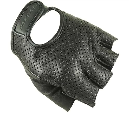 Nazran Perforated 2.0 Fingerlose Motorradhandschuhe Leder L von Nazran