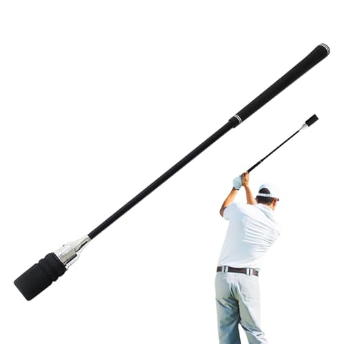 Nbbwwu Golftrainer Stock, Golf Swing Trainer Aid - Golf -Swing -Trainingshilfe mit Sound,Grip Correction Chipping -Übungsausrüstung für Garten, Garage, Rasen, Zuhause, Innenräume, Außen von Nbbwwu