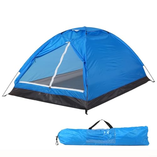 Campingzelt für 2 Personen, wasserdichtes Kuppelzelt, winddichtes Outdoor-Zelt, für Wandern, Camping, Outdoor-Aktivitäten, Bergsteigen (blau) von NbgrvB