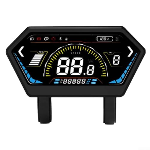 E-Bike-LCD-Display, bunter Bildschirm, E-Bike-Display, 24 V-72 V, wasserdichter Stecker, modifiziert, Ebike-LCD-Display zur Bereicherung der Radreise von NbgrvB