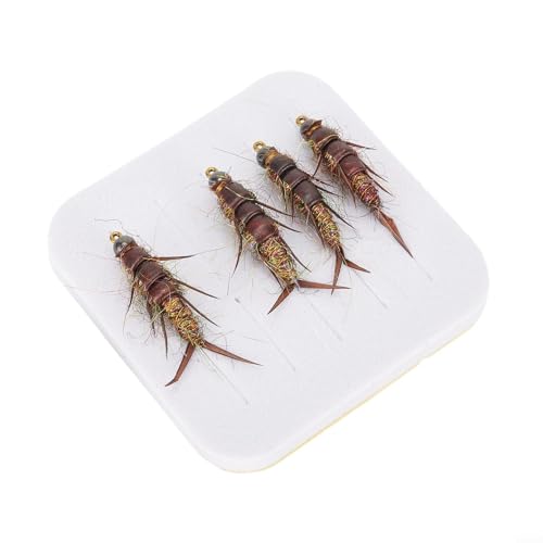 Fliegenfischhaken-Set mit 5 Stonefly Ködern, ideal zum Fangen von Barsch und Steelhead von NbgrvB