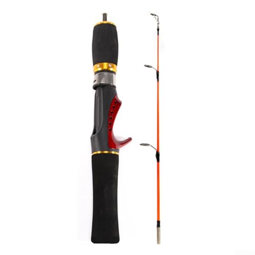 NbgrvB Kinder-Angelrute, 52 cm, 2 Abschnitte, Garnelen-Angelrute, leichte Edelstahl-Konstruktion, bequemer Griff, vielseitig einsetzbar für junge Angler (Rute) von NbgrvB