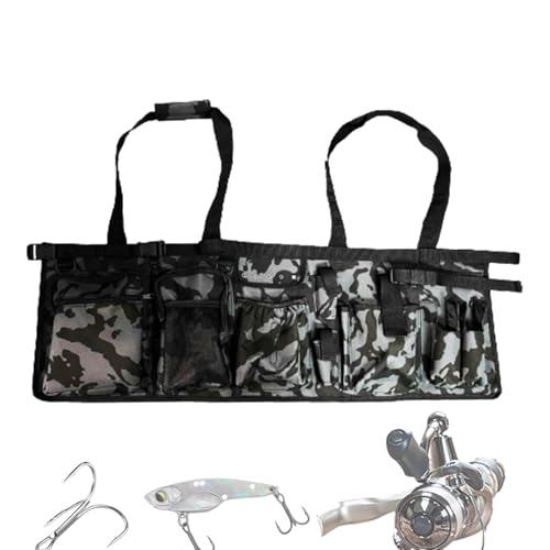 Nbhuiakl Angel-Eimer-Tasche | Angelausrüstungstasche | Multi-Pocket-Angeleimer-Werkzeug-Organizer, Angeleimer-Werkzeugtasche, stabiles Angelzubehör für 1,8 l Eimer, camouflage, Refer to description, von Nbhuiakl