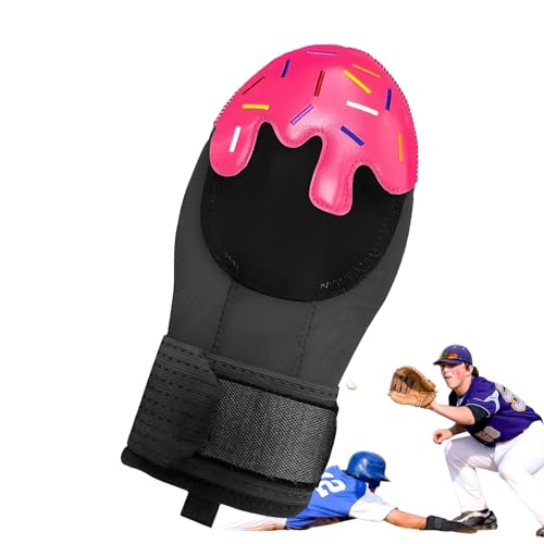 Schiebehandschuhe für Baseball, Schiebehandschuhe für Softball,Eiscreme-Baseball-Gleitpads - Schützender Baseball-Handschutz, Baserunning-Gleithandschuh mit elastischem Riemen für die rechte oder link von Nbhuiakl