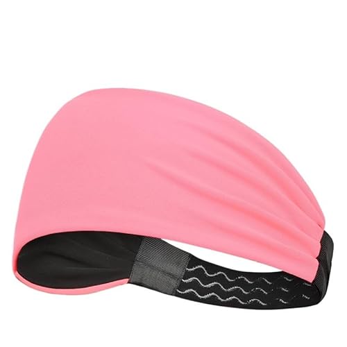 Sport-Stirnband for Damen, Fitness, schweißabsorbierend, breitkrempiges Stirnband, schweißabsorbierend, for Yoga, Laufen, Haarband (Size : PinkBlack) von NbiKe