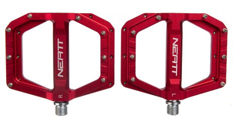 paar flache pedale neatt oxygen v2 8 pins rot paar flache pedale neatt oxygen v2 8 pins rot von Neatt