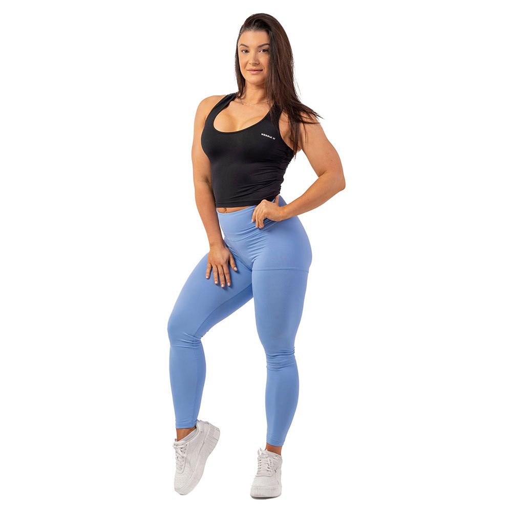 Nebbia Active Smart Pocket 402 Leggings High Waist Blau L Frau von Nebbia