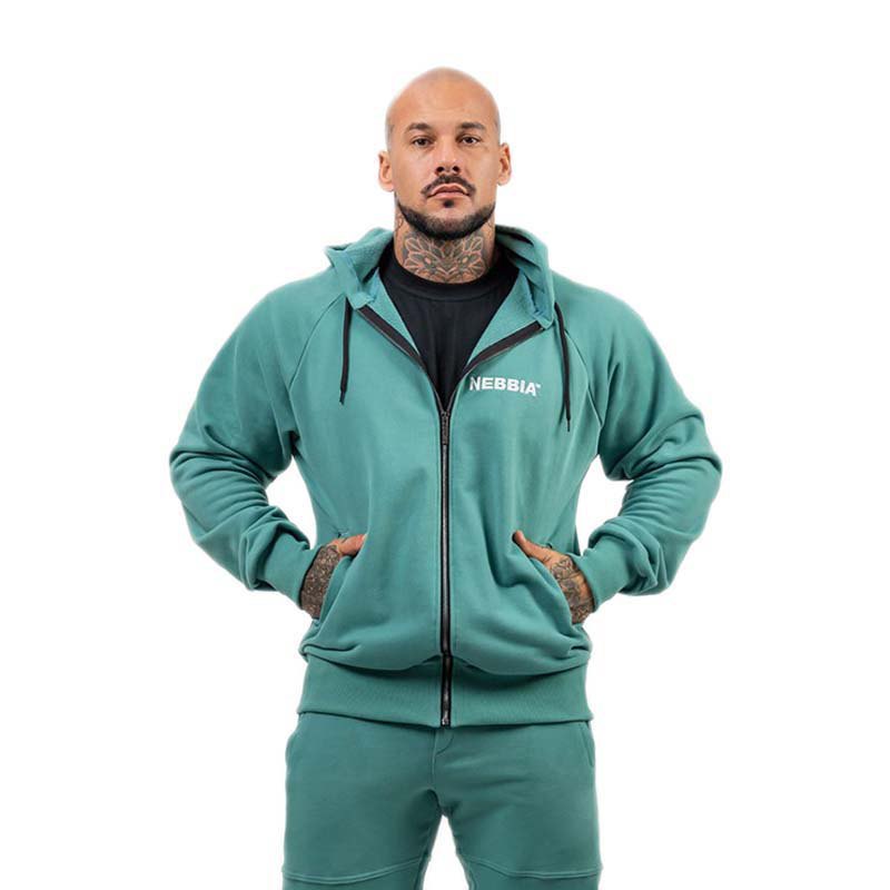 Nebbia Beyond Ordinary Full Zip Sweatshirt Grün M Mann Nebbia Beyond Ordinary Full Zip Sweatshirt Grün M Mann von Nebbia