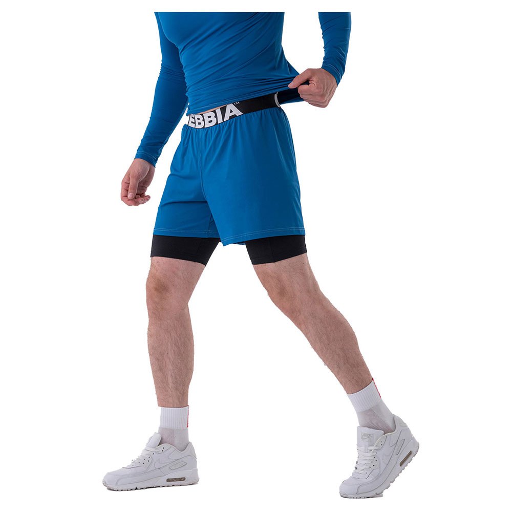 Nebbia Double-layer With Smart Pockets 318 Shorts Blau XL Mann von Nebbia