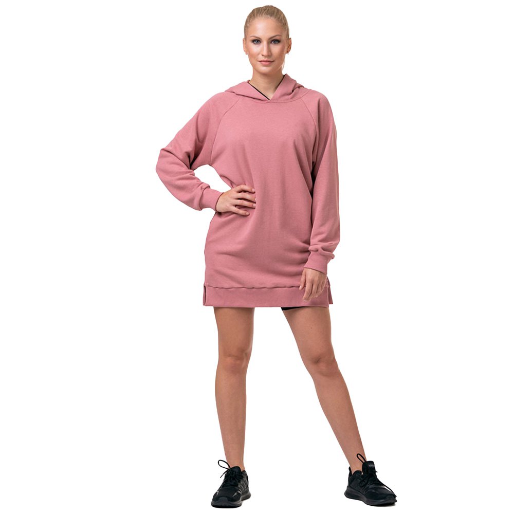 Nebbia Everyday Hero Long 580 Hoodie Rosa S Frau von Nebbia