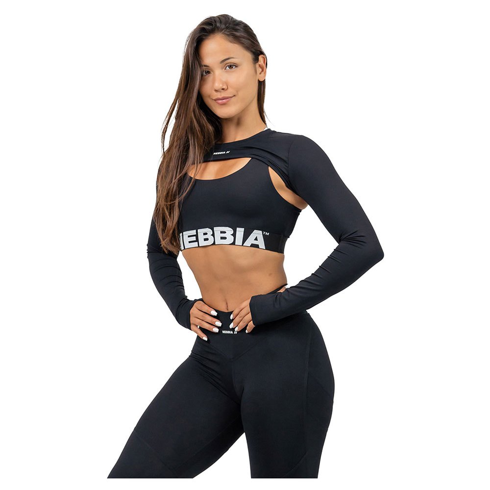 Nebbia Fitness Bolero True Hero Shoulder Warmer Schwarz M-L Frau von Nebbia