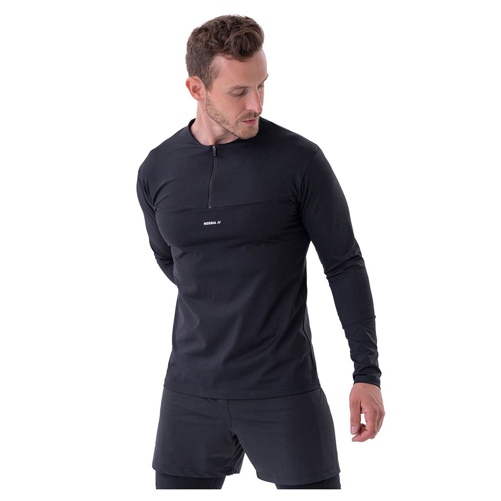Nebbia Functional Layer Up 329 Long Sleeve T-shirt Schwarz M Mann von Nebbia