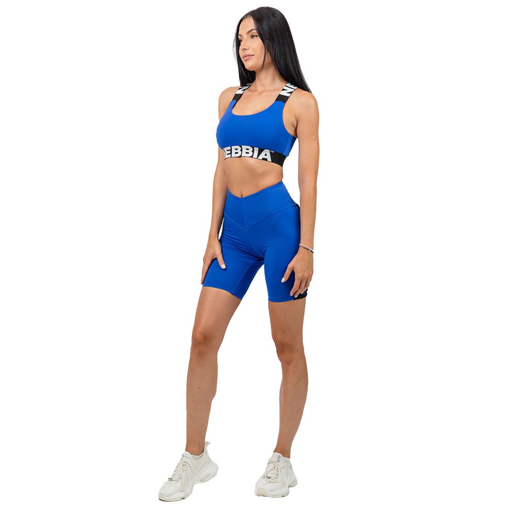 Nebbia High Waisted Iconic Short Leggings Blau M Frau Nebbia High Waisted Iconic Short Leggings Blau M Frau von Nebbia