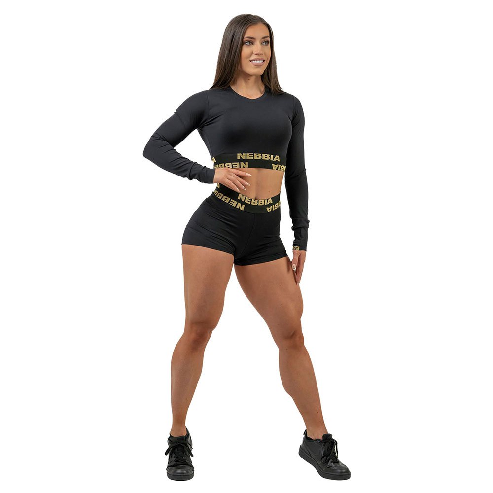 Nebbia Intense Perform Gold Long Sleeve T-shirt Schwarz L Frau von Nebbia