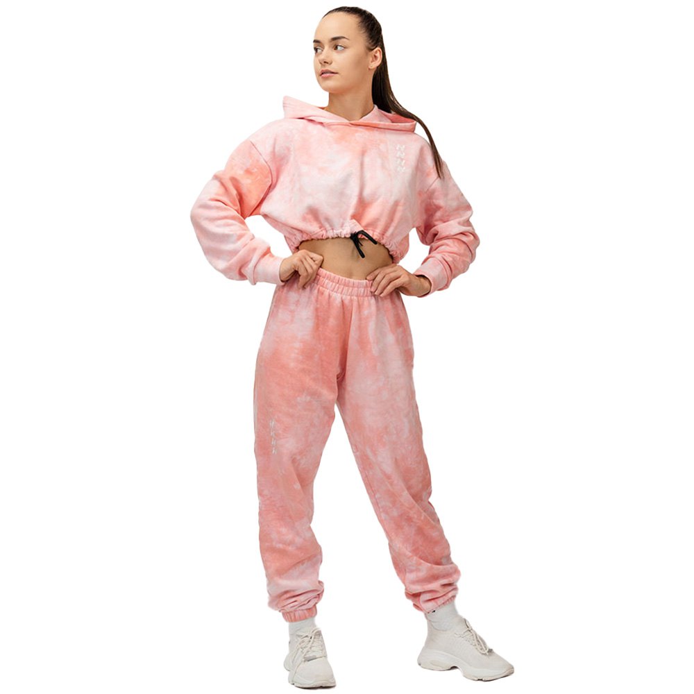 Nebbia Re-fresh Crop 591 Hoodie Rosa L Frau von Nebbia