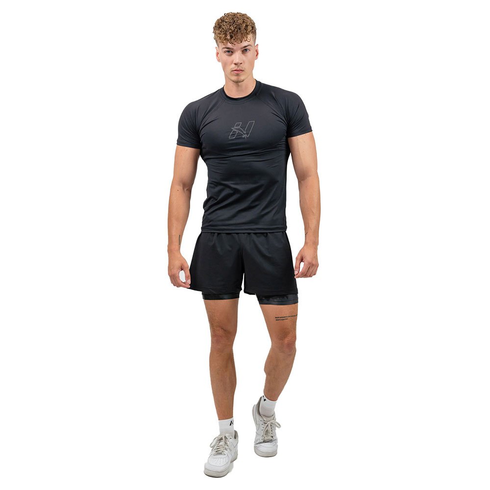 Nebbia Workout Compression Endurance 346 Short Sleeve T-shirt Schwarz L Mann von Nebbia