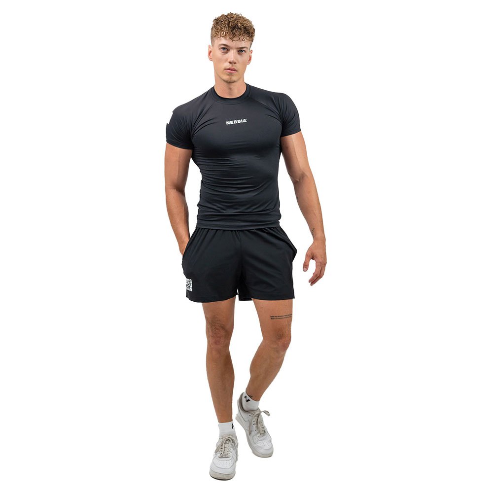 Nebbia Workout Compression Performance 339 Short Sleeve T-shirt Schwarz M Mann von Nebbia