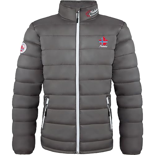 Nebulus Glossy Jacke SÖLDEN - Stehkragen, Jacke (Modell: P2206 - Herren, dunkelgrau; Größe: 3XL) FBA von Nebulus