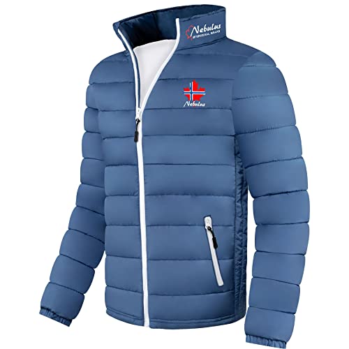 Nebulus Glossy Jacke SÖLDEN - Stehkragen, Jacke (Modell: P2207 - Herren, hellblau; Größe: XL) FBA von Nebulus