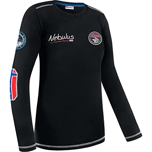 Nebulus Damen Sweatshirt Boogy, Longsleeve, Langarmshirt, schwarz - XL/42 von Nebulus