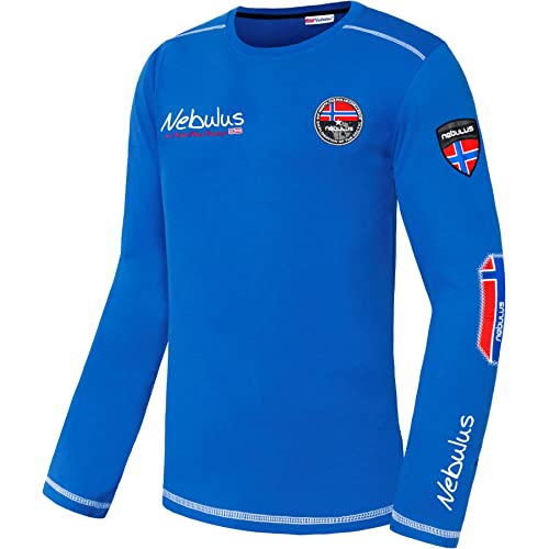 Nebulus Herren Sweatshirt Boogy, Longsleeve, Langarmshirt, Kobalt - L von Nebulus