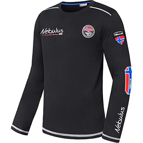 Nebulus Herren Sweatshirt Boogy, Longsleeve, Langarmshirt, schwarz - M Nebulus Herren Sweatshirt Boogy, Longsleeve, Langarmshirt, schwarz - M von Nebulus