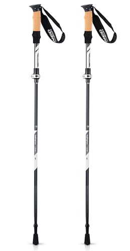 Neo-Sport Walking Stöcke Wanderstöcke Mit Korkgriff Aluminium Teleskop Verstellbar Faltbar 85-130 cm 2 Stück Schwarz Grau Neo-Sport Walking Stöcke Wanderstöcke Mit Korkgriff Aluminium Teleskop Verstellbar Faltbar 85-130 cm 2 Stück Schwarz Grau von Neo-Sport