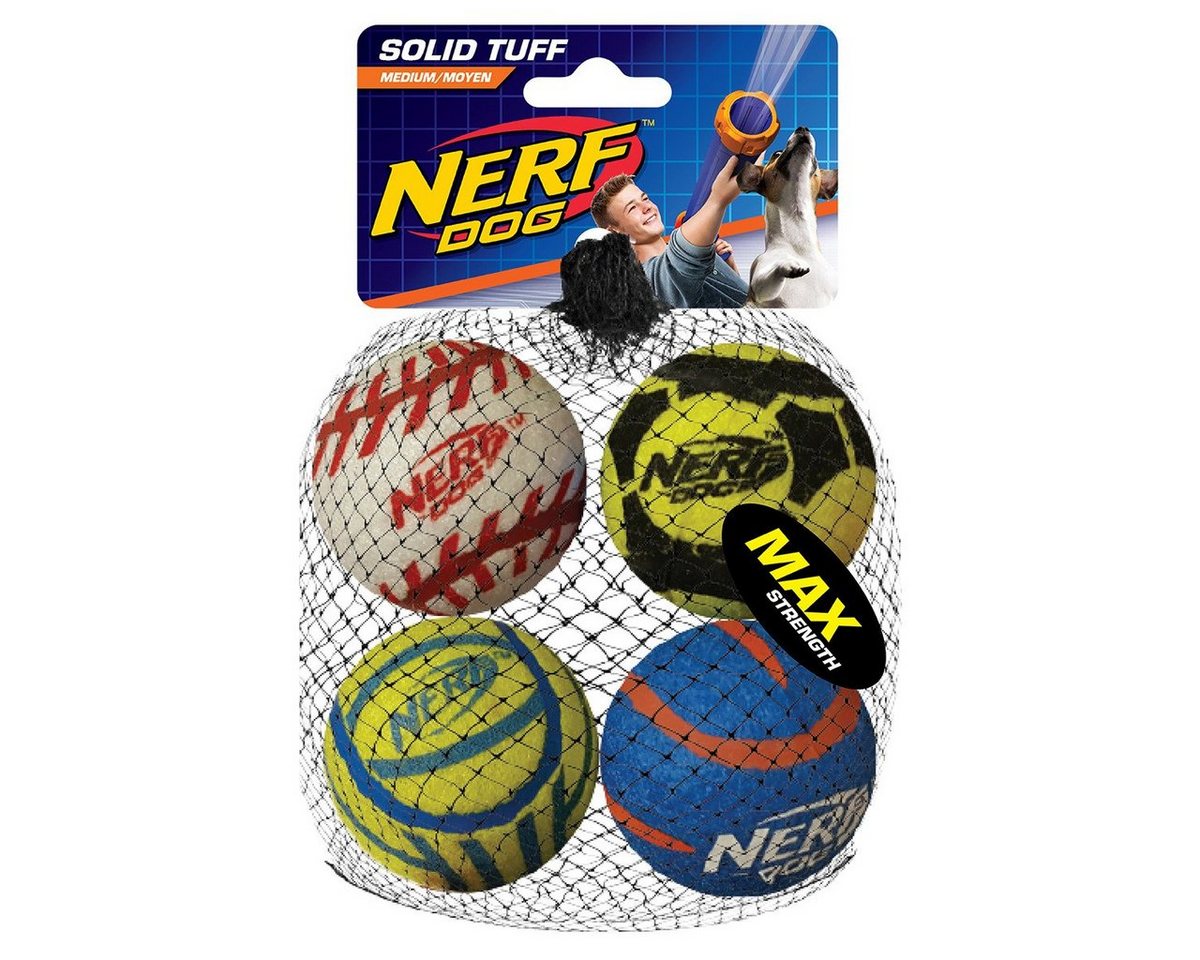 Nerf Dog Tierball Tennisbälle, Durchmesser: 6,4 cm / maxi-stark / 4er Set von Nerf Dog