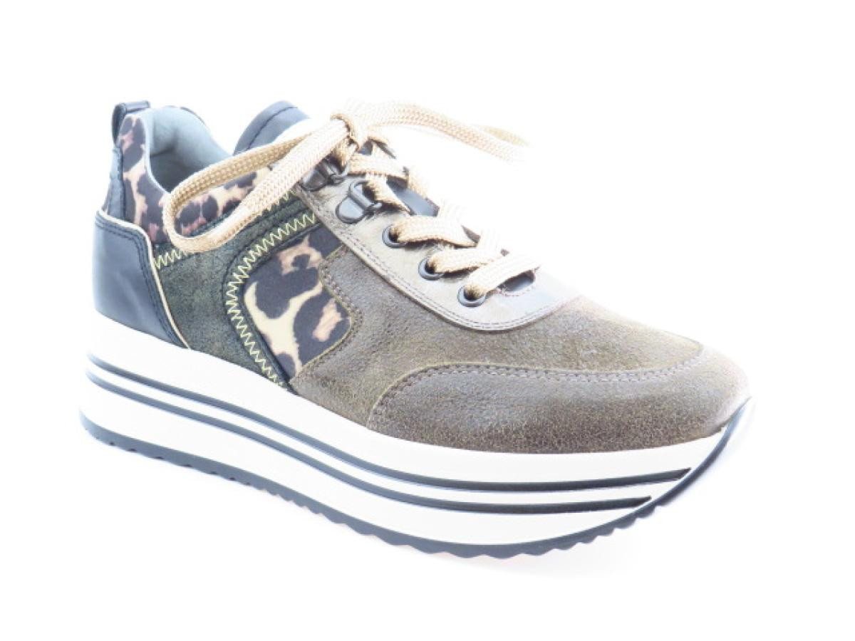 Nero Giardini braun leo schw. kombi. Sneaker Nero Giardini braun leo schw. kombi. Sneaker von Nero Giardini