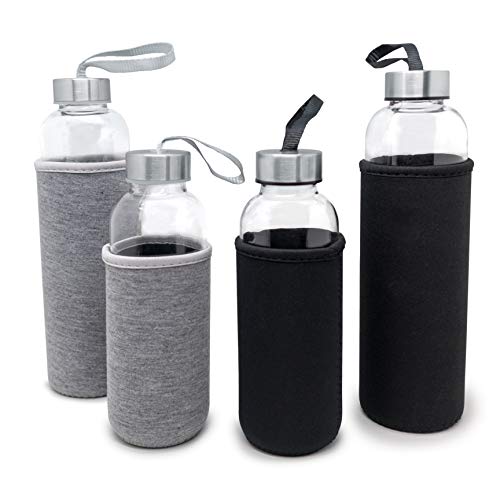 NERTHUS Fih Glasflasche Hülle, Neopren 400 Ml Grau NERTHUS Fih Glasflasche Hülle, Neopren 400 Ml Grau von NERTHUS