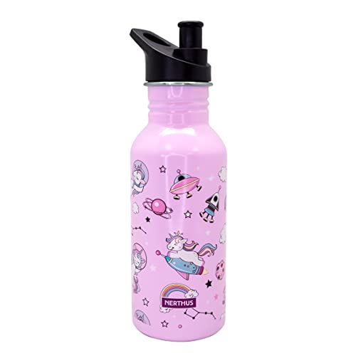 NERTHUS Unisex – Erwachsene FIH 807 Wasserflasche Für Kinder, Rose, 500 ml von NERTHUS