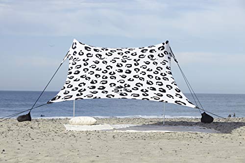 Neso Tents Grande Beach Tent, 7ft Tall, 9 x 9ft, Reinforced Corners and Cooler Pocket (Leopard) von Neso