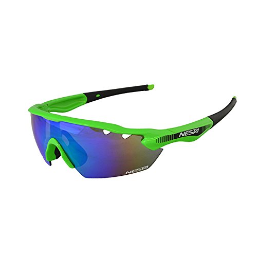 Nesta Xenon Sportbrille, Unisex Erwachsene Einheitsgröße grün von Nesta