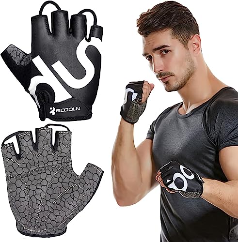 Neusky Fahrradhandschuhe für Männer & Frauen, Radsporthandschuhe Mountainbike Handschuhe Trainingshandschuhe für Damen und Herren, Ideal Fingerlos Handschuhe für MTB, Fitness und Sport (Schwarz, XXL) Neusky Fahrradhandschuhe für Männer & Frauen, Radsporthandschuhe Mountainbike Handschuhe Trainingshandschuhe für Damen und Herren, Ideal Fingerlos Handschuhe für MTB, Fitness und Sport (Schwarz, XXL) von Neusky