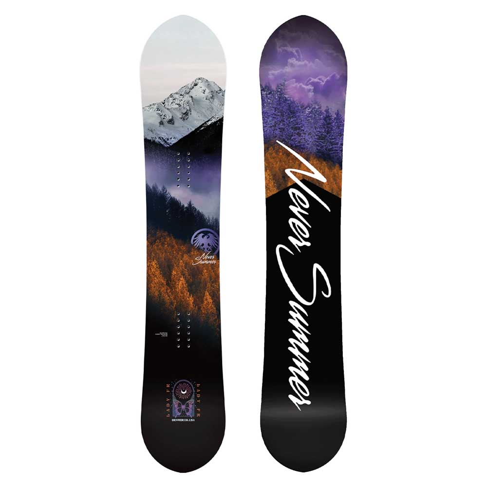 Never Summer Fr Woman Snowboard Lila 153 von Never Summer