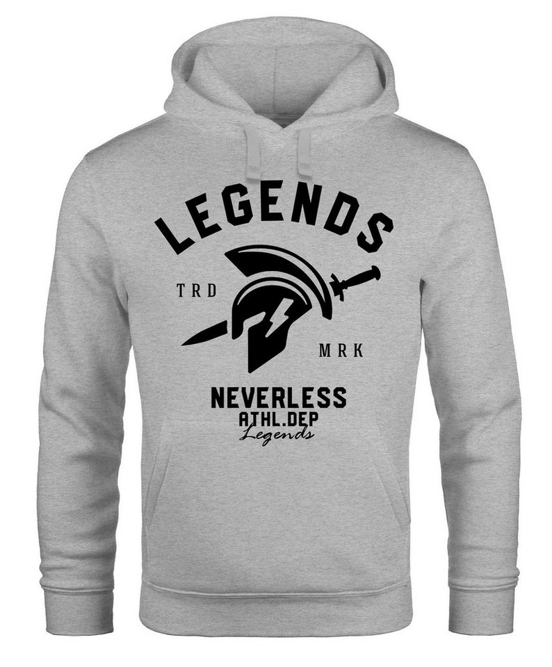 Neverless Hoodie Cooles Kapuzenpullover T-Shirt Legends Sparta Gladiator Gym Athletics Sport Fitness Neverless® von Neverless
