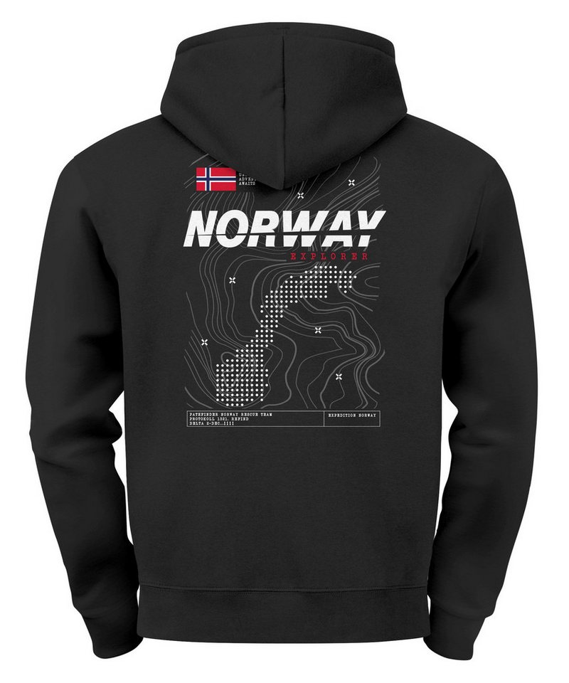 Neverless Hoodie Hoodie Backprint Herren Norwegen Flagge Schriftzug Norway Explorer Neverless Hoodie Hoodie Backprint Herren Norwegen Flagge Schriftzug Norway Explorer von Neverless