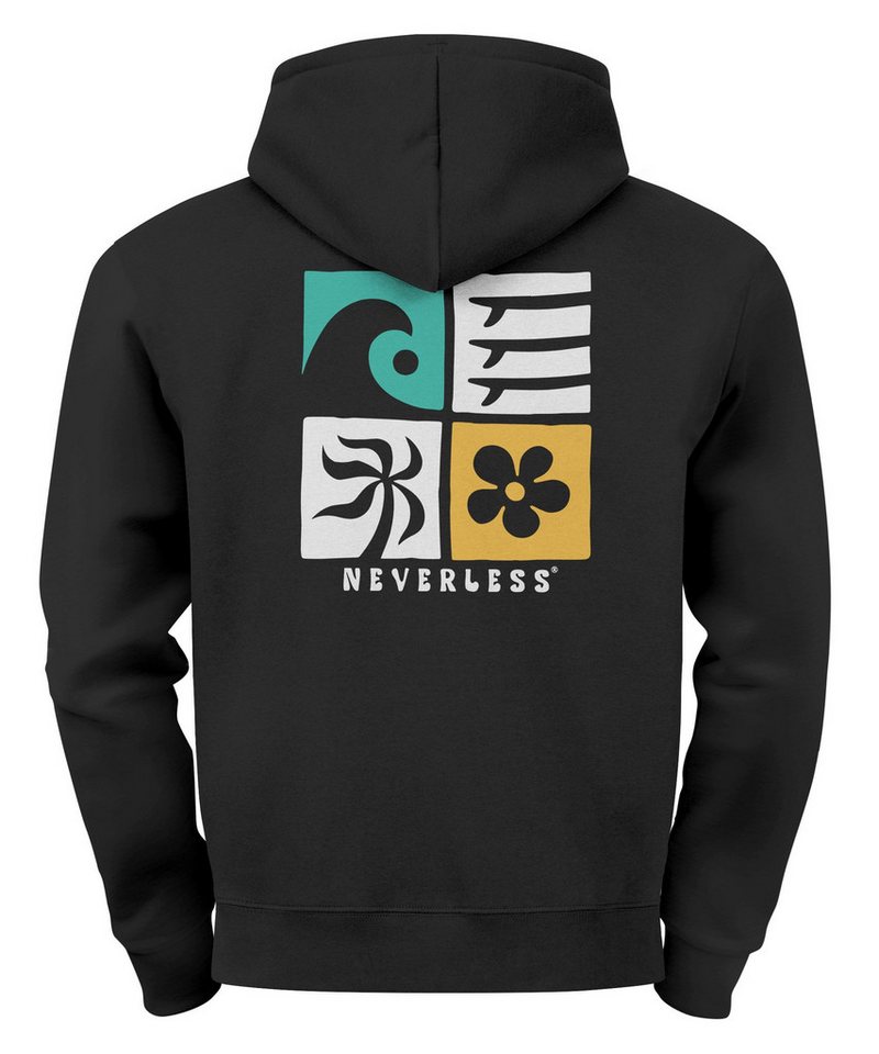 Neverless Hoodie Hoodie Backprint Herren Surfer Style Rückenaufdruck Icons Maritim Neverless Hoodie Hoodie Backprint Herren Surfer Style Rückenaufdruck Icons Maritim von Neverless