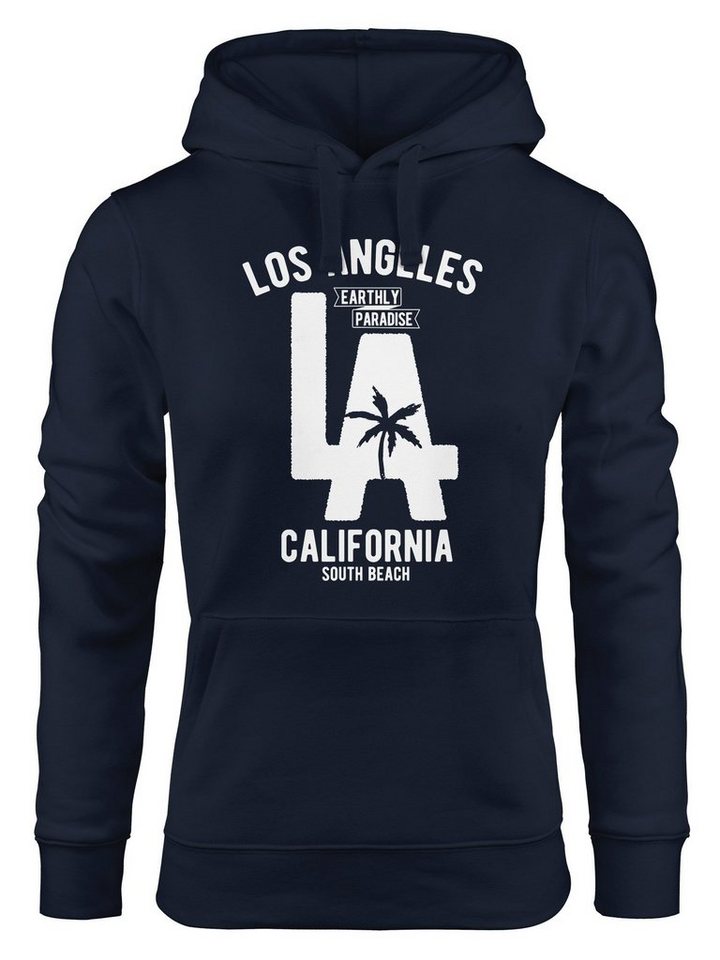 Neverless Hoodie Hoodie Damen Los Angeles California LA Palme Sweatshirt Kapuze Hoody Neverless® von Neverless
