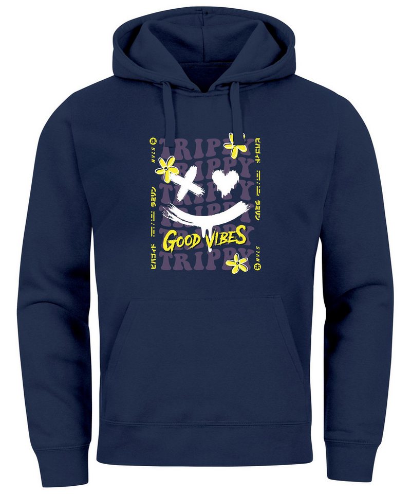 Neverless Hoodie Hoodie Herren Drip Face Smile Good Vibes Herz Blumen Collage Fashion Neverless Hoodie Hoodie Herren Drip Face Smile Good Vibes Herz Blumen Collage Fashion von Neverless