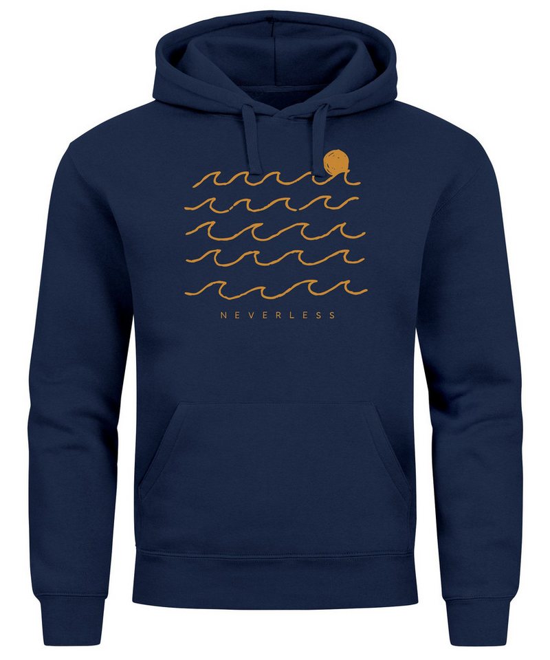 Neverless Hoodie Hoodie Herren Print Minimalismus Wellen Sonne Meer Aufdruck Neverless Hoodie Hoodie Herren Print Minimalismus Wellen Sonne Meer Aufdruck von Neverless