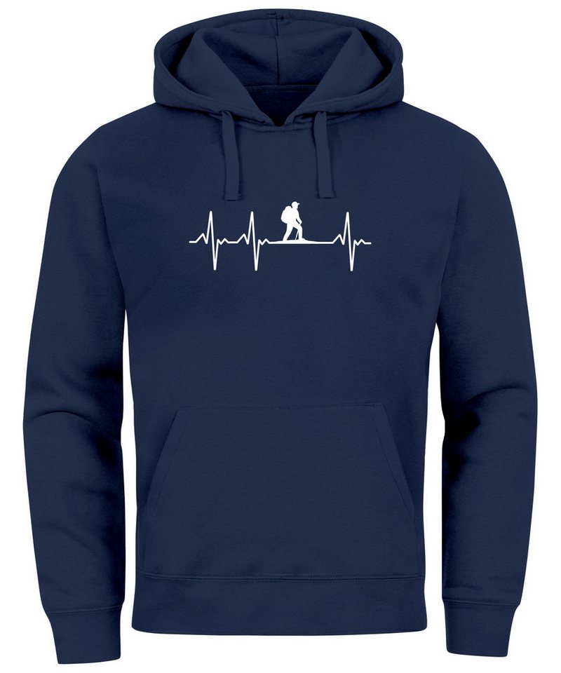 Neverless Hoodie Hoodie Herren Print Wanderer Herzschlag Outdoor Natur Motiv Neverless Hoodie Hoodie Herren Print Wanderer Herzschlag Outdoor Natur Motiv von Neverless