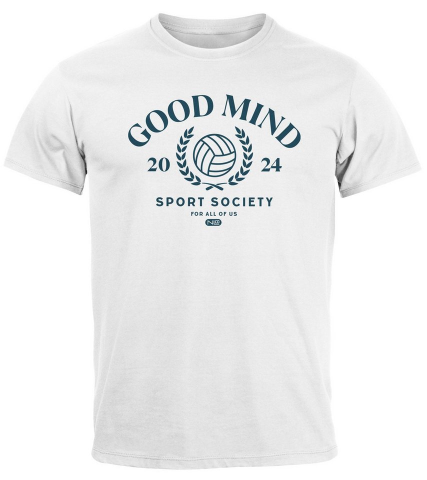 Neverless Print-Shirt Herren T-Shirt Sport Volleyball Grafik Good Mind Sport Society mit Print Neverless Print-Shirt Herren T-Shirt Sport Volleyball Grafik Good Mind Sport Society mit Print von Neverless