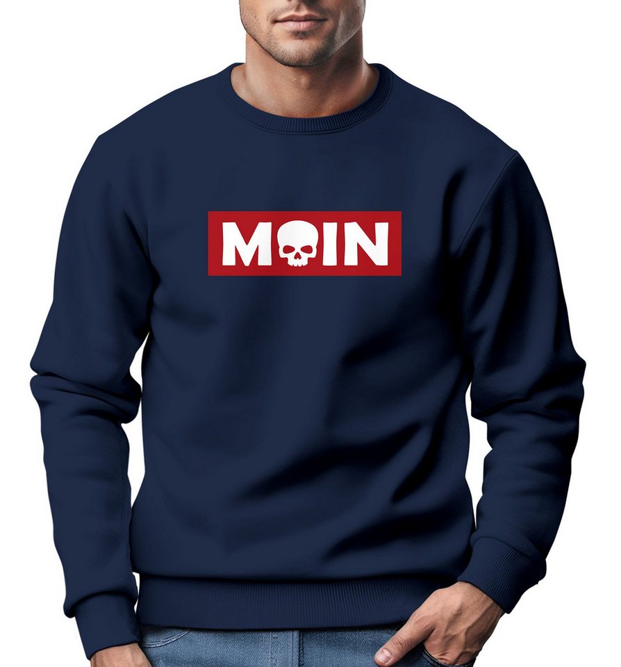 Neverless Sweatshirt Sweatshirt Herren Moin Skull Totenkopf Aufdruck Nordisch Print Neverless Sweatshirt Sweatshirt Herren Moin Skull Totenkopf Aufdruck Nordisch Print von Neverless