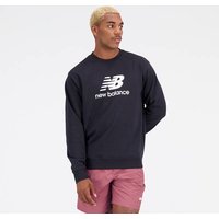 NEW BALANCE Herren T-Shirt Essentials Stacked Logo French Terry Crewneck von New Balance