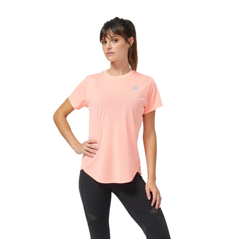 New Balance Accelerate Short Sleeve T-shirt Orange S Frau von New Balance