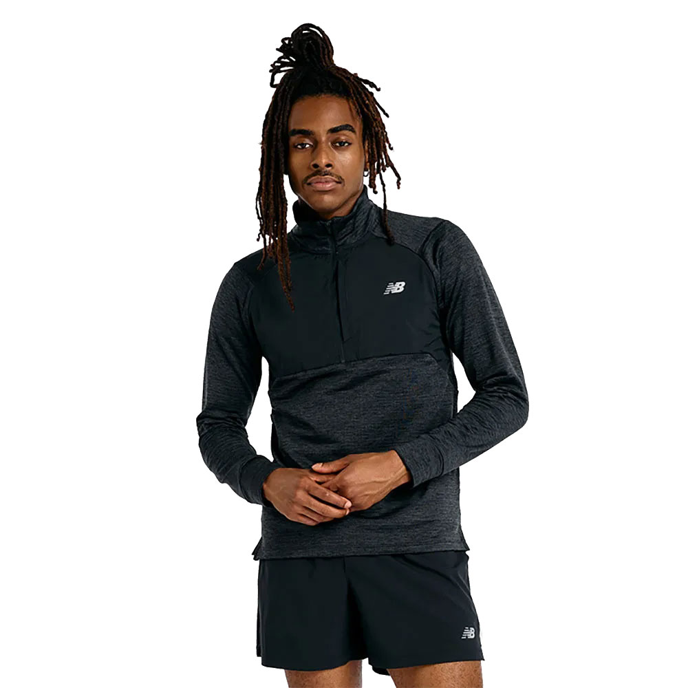 New Balance Athletics Heat Grid Half Zip Long Sleeve T-shirt Schwarz S Mann New Balance Athletics Heat Grid Half Zip Long Sleeve T-shirt Schwarz S Mann von New Balance
