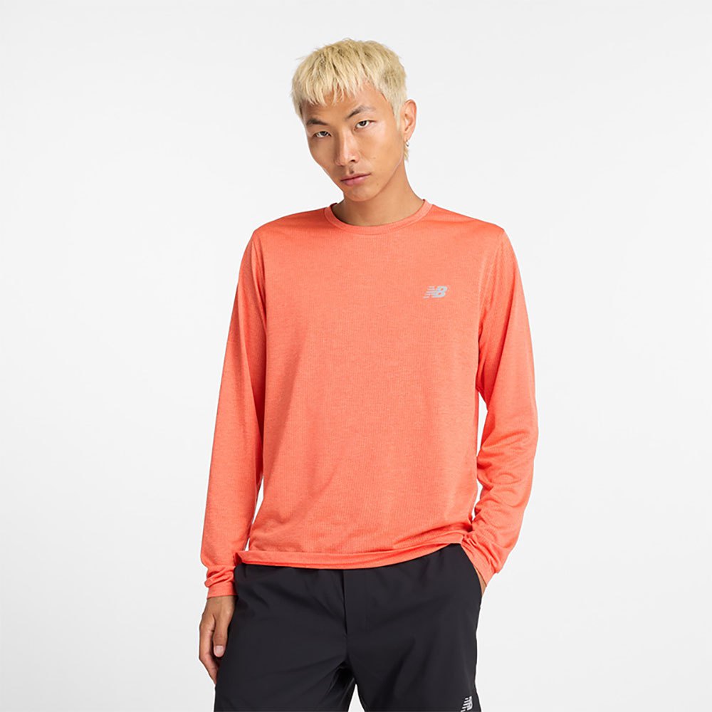 New Balance Athletics Long Sleeve T-shirt Orange L Mann von New Balance